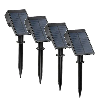 Zdjęcie produktu dla 4 sztuki lamp solarnych Rabalux Nantes, 50 lumenów, IP65, czarne, LED, 0,5 W, model 77088