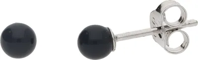 Produktbild von JuwelmaLux Ohrstecker 925 Silber mit Onyx Stein JL10-06-2114