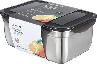 Zdjęcie produktu dla LocknLock Stainless Steel Container 3,60L 265 x 185 x 110 mm STS827M