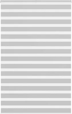 Zdjęcie produktu dla Maison Exclusive – roleta podwójna jasnoszara 150 x 230 cm szerokość materiału 145,9 cm poliester