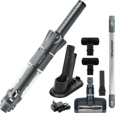Produktbild von Genius Invictus ONE 3.0e Akku Handstaubsauger 14 TLG. – kabellos, beutellos, Akkustaubsauger. Ultra leicht, für Haus und Auto, leise, aufladbar