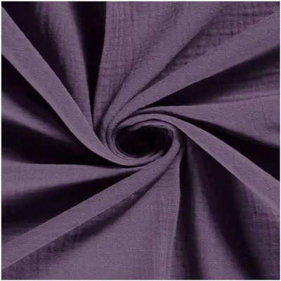 50x130cm Musselin Stoff uni Oeko-Tex zertifiziert Meterware Mulltuch Baumwolle violett