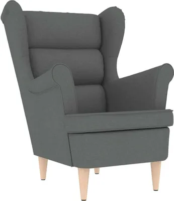 Obrázok produktu pre Kreslo tmavosivé 74x84x100 cm látka