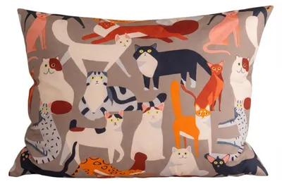 Produktbild von Mikrofaser-Kissenbezug CATMOSPHERE 70x90 cm, farbig