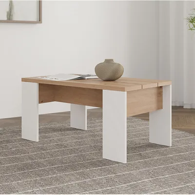 Produktbild von Riposto - Couchtisch, 90x50x43h cm Eiche Braun, Rechteckig