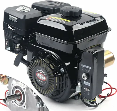 Zdjęcie produktu dla Rozruch elektryczny Silnik benzynowy 4-suwowy 7,5 KM Silnik stacjonarny Silnik zastępczy Silnik do wykaszarki Jednocylindrowy silnik przemysłowy OHV 1 gal