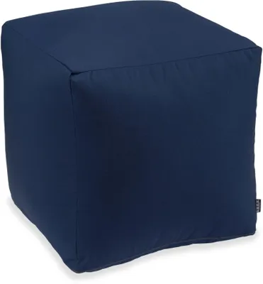 Produktbild von H.O.C.K. Classic Uni Outdoor Bean Cube Pouf 40x40x40cm navy blau