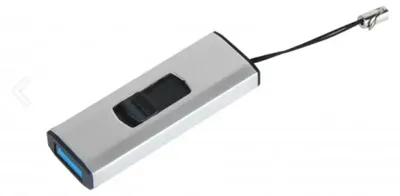Obrázek produktu pro MediaRange MR916, 32 GB, USB Typ-A, 3.2 Gen 1 (3.1 Gen 1), 70 MB/s, Kluzné, Černá, Stříbrná