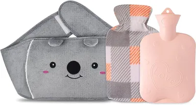 Productafbeelding van Warmwaterkruik, warmwaterkruikriem, warm waterzak, zakje met zachte taillehoes, warmwaterkruikenzak voor schouder, hand, taille warm