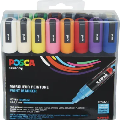 Produktbild von POSCA Marker UNI PC-5M 16er Set