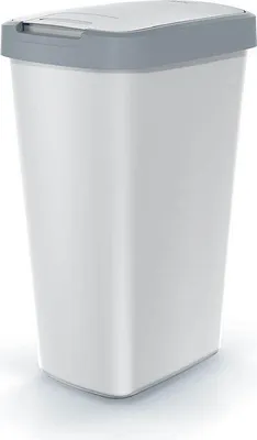 Obrázek produktu pro KEDEN COMPACTA Q 45litrový odpadkový koš NSAB45-429U_427C - Popelově šedý se světle šedým rámem