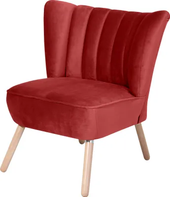 Produktbild von Max Winzer Sessel Alessandro - Samtvelours ziegel - Maße: 70 x 66 x 80 cm