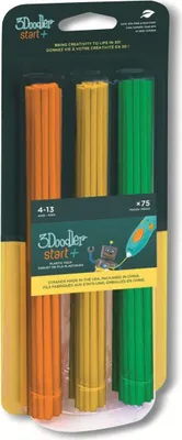 Obrázek produktu pro 3Doodler Start 3DS-ECO-MIX2-75 Materiál pro 3D tisk Kompostovatelný plast Zelená, Oranžová, Žlutá 1 g