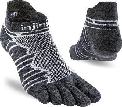 Produktbild von Injinji Ultra Run Wool No Show Socken Schwarz EU 40 1/2-44 Mann Schwarz EU 40 1/2-44