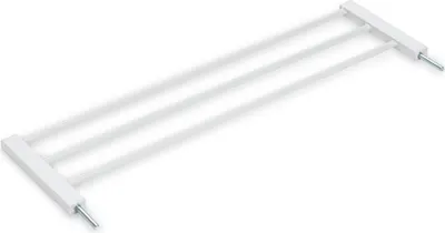 Produktbild von Hauck 21cm Verlängerung für Treppenschutzgitter / Türschutzgitter wie z.B. hauck Open N Stop 2, ohne Bohren - mit Druckbefestigung, Metall, white