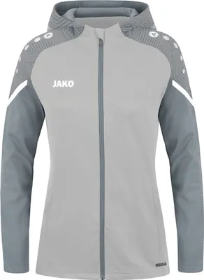 Produktbild von JAKO Damen Kapuzenjacke Performance, Farbe:soft grey/steingrau, Größe:34