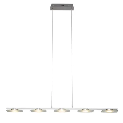Zdjęcie produktu dla Brilliant Arlena lampa wisząca LED 5x6,3W PE 5, 5-punktowa chrom/przezroczysty G93435/15
