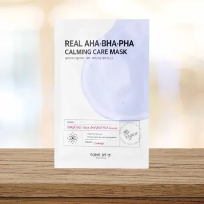Obrázek produktu pro SOME BY MI - Real AHA BHA PHA Calming Care Mask - Zklidňující plátýnková maska s AHA, BHA a PHA kyselinami - 20 g