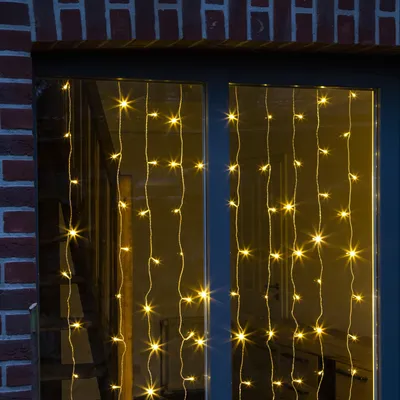 Produktbild von LED Lichtervorhang 120 LED warmwei