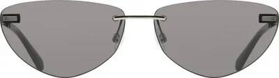 Zdjęcie produktu dla Eleganckie okulary przeciwsłoneczne dla kobiet z metalowymi szkłami w kształcie kropli w kolorze dymnym