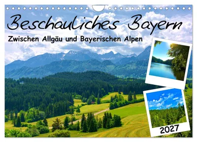 Produktbild von Beschauliches Bayern (Wandkalender 2027 DIN A4 quer), CALVENDO Monatskalender