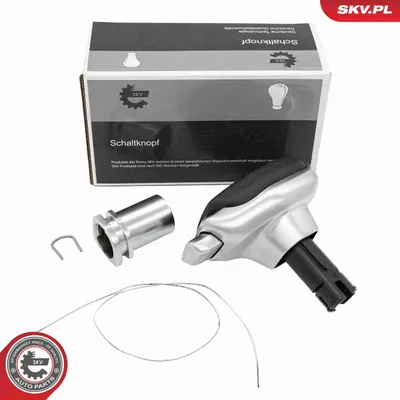 Produktbild von ESEN SKV Schaltknauf Schalthebelknauf Schwarz/Silber Synthetikleder Kunststoff für HYUNDAI Tucson (TL, TLE) für KIA CEE'D (JD)