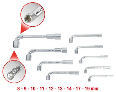 Image de KS TOOLS Jeu de clés à douilles 517.0450 Acier au chrome-vanadium 1550g