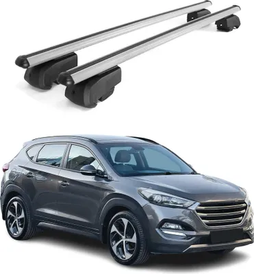 Image de Barres de toit Transversales pour Hyundai Tucson 2015-2020 ABE Alu Gris 2x
