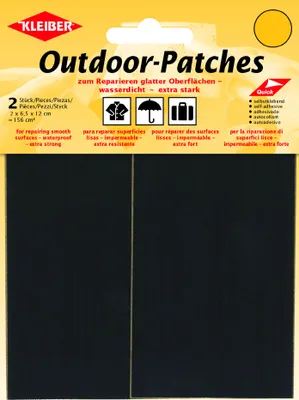 Produktbild von KLEIBER Outdoor-Patches selbstklebend 65 x 120 mm schwarz 2 Stück