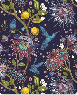 Produktbild von MuchoWow® Mauspad Mousepad Muster - Vogel - Blume 30x40 cm - Mousepads - Maus Mat - Pad - Mausunterlage - Mausmatten