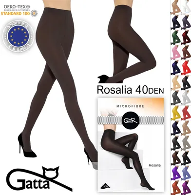 Produktbild von GATTA ROSALIA Damen Strumpfhosen Microfaser Blickdichte - 40 DEN - Moka - 3-M