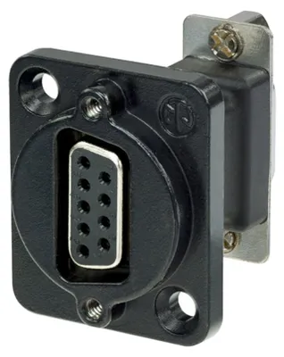 Image de Neutrik NADB9FF-B Kabeladapter VGA Schwarz - Edelstahl (NADB9FF-B)