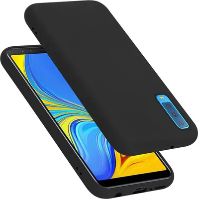 Immagine prodotto di Cadorabo custodia protettiva per Samsung Galaxy A7 2018 cover in nero cellulare Custodia Cover TPU Etui