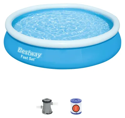 Immagine prodotto di Piscina autoportante con anello fast set tonda 366x76 cm Bestway 57274
