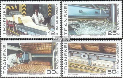 Produktbild von Briefmarken Südafrika - Transkei 1985 Mi 172-175 (kompl.Ausg.) gestempelt Streichholzindustrie