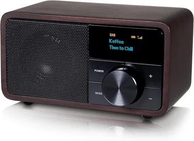 Obrázok produktu pre Kathrein DAB+ 1 mini drevo tmavé DAB+/UKW s Bluetooth (2800000007)