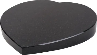Produktbild von Grab-Schmuck Herz Granit Schwedisch Black