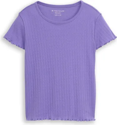 Produktbild von Pointelle T-Shirt aus Baumwolle