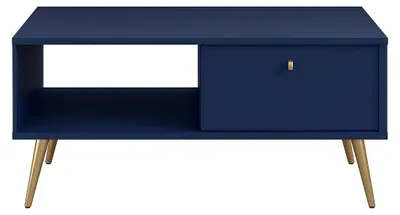 Produktbild von Masseno Couchtisch SFERA 87 cm Kaffetisch für Wohnzimmer Sofatisch Wohnzimmertisch Blau