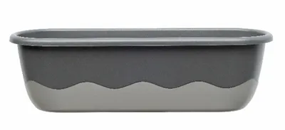 Produktbild von Geländerkasten, Blumentopf, Blumenkasten, Selbstbewässerung, 60 cm, 11L, grau