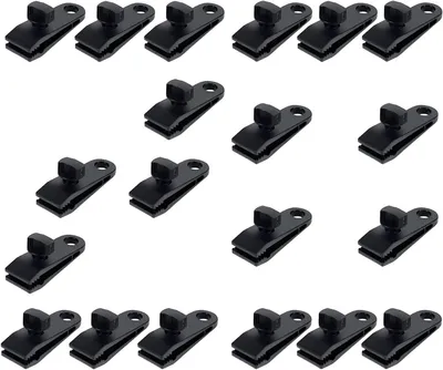 Produktbild von Zeltklammern aus Metall, 20 Stück, winddicht, für Zelte und Planen
