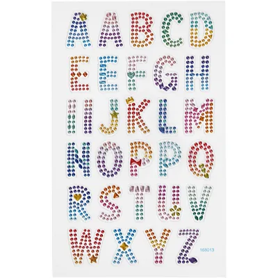 Produktbild von Kreativfirma Diamant Sticker Alphabet, 1 Blatt