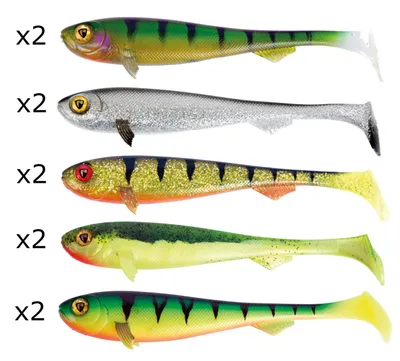 Produktbild von 10 Fox Rage Super Slick Shad UV Gummifische 23cm - Hechtköder