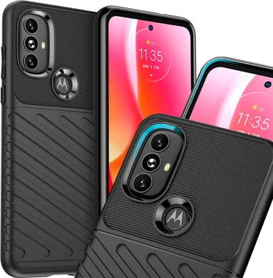 Zdjęcie produktu dla Thunder Case Elastyczne Pancerne Etui Pokrowiec Motorola Moto G Power 2022 Czarny