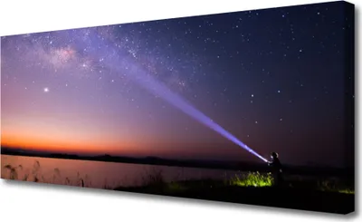 Produktbild von Tulup Leinwand-Bilder 125x50 Wandbild Canvas Kunstdruck Himmel Meer Landschaft