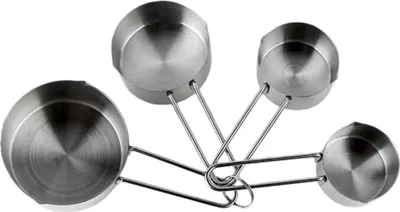 Image de INF Cuillères à Mesurer en Acier Inoxydable avec Manche - Set de 4 Pièces