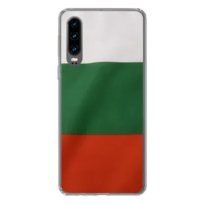 Produktbild von MuchoWow® Handyhülle Schutzhülle Hülle für Huawei P30 Nahaufnahme der Flagge von Bulgarien Silikon Softcase Handy Hülle - Kartenbesitzer