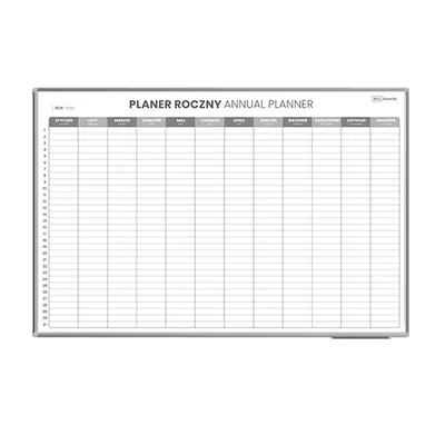 Zdjęcie produktu dla Planer ROCZNY suchościeralny magnetyczny 150x100 cm