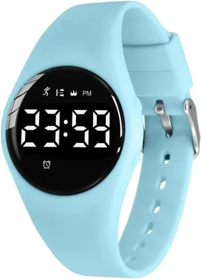 Immagine prodotto di Orologio digitale bambini ragazze ragazzi con contapassi, sveglia, cronometro, luce, data orologio da polso sportivo senza app e telefono cellulare con cinturino in silicone