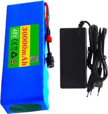 Produktbild von 48V 30Ah lithium-iontová baterie 13S3P s nabíječkou - vhodná pro elektrokola a elektrické koloběžky, zástrčka T
